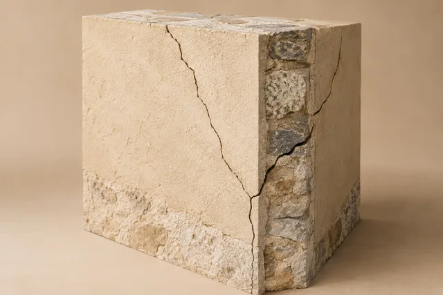 Illustration générée : fissure traversante