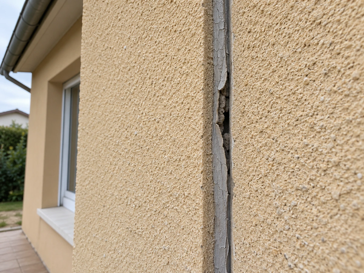 Joint de dilatation craquelé, décollé ou ouvert : photo