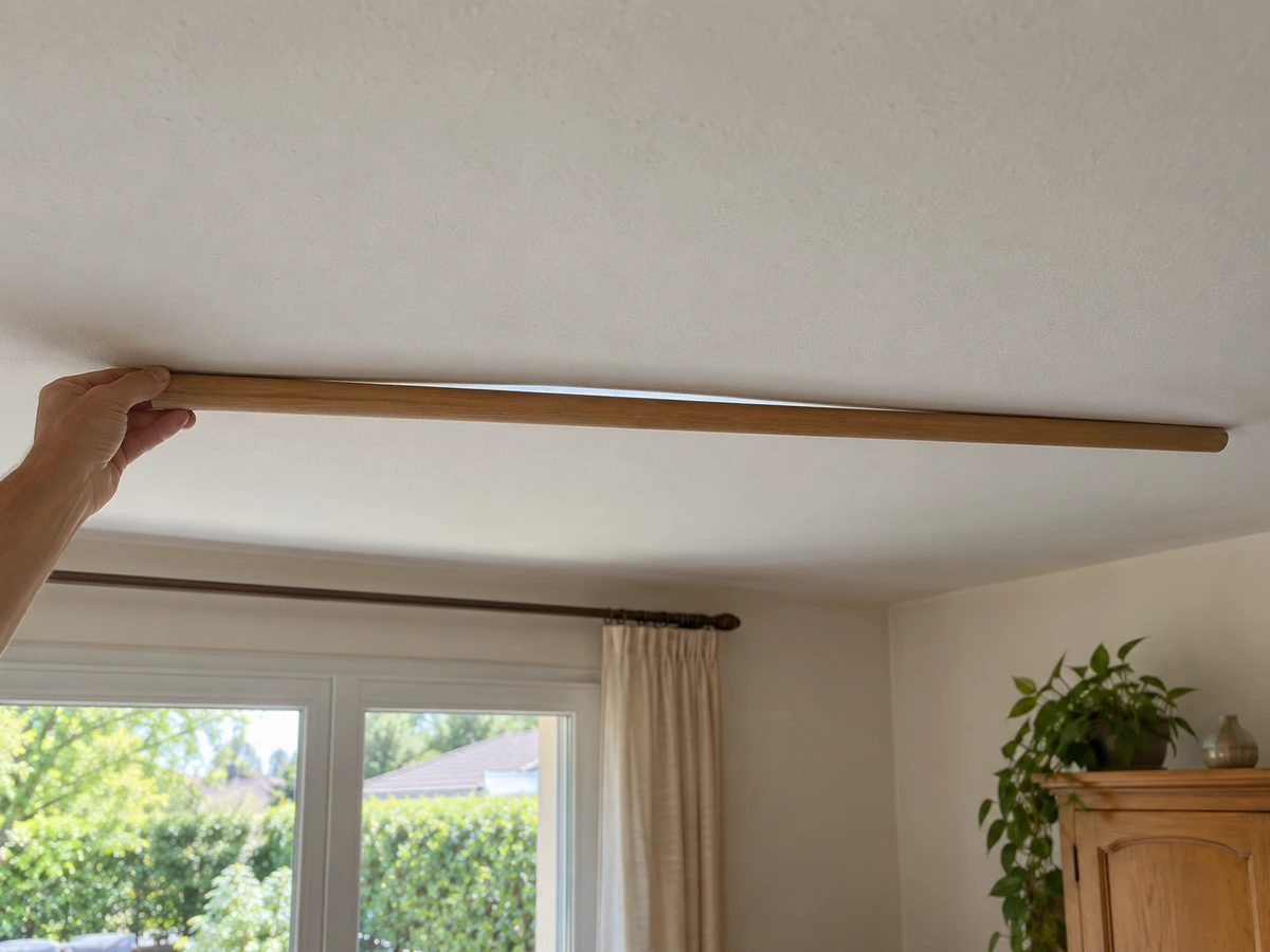 Plafond bombé, creusé ou décollé : photo